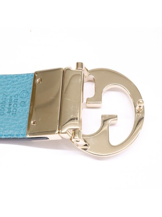 Gucci GG Buckle Reversible Leather Belt